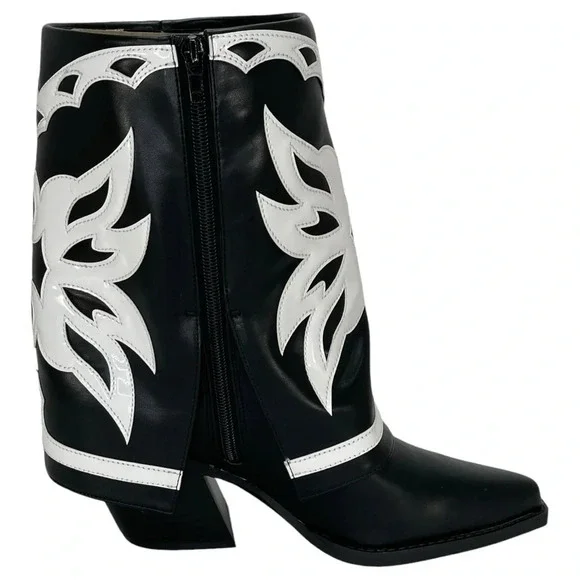 International Concepts Jadiza Western Style Over Ankle Womens Boots Size 5.5M - Picture 6 of 13